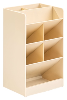 Органайзер настольный Deli 8939WHITE 120х91х205мм белый пластик