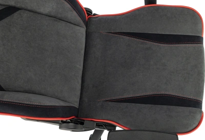 Кресло игровое A4Tech Bloody GC-680 серый/черный искусственная замша с подголов. крестов. металл