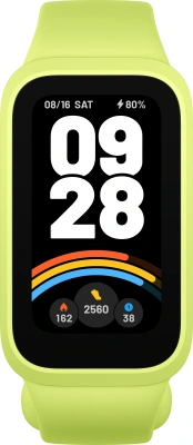 Фитнес-трекер Xiaomi Smart Band 9 Active TFT корп.:зеленый рем.:зеленый (BHR08L1GL)