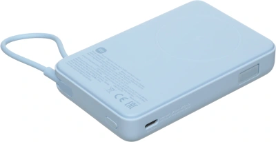 Мобильный аккумулятор Xiaomi Magnetic BHR08PCGL 10000mAh QC3.0/PD3.0 33W 3A USB-C беспров.зар. голубой