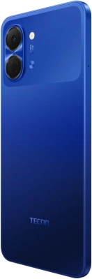 Смартфон Tecno Spark Go 3 128Gb 4Gb синий моноблок 3G 4G 2Sim 6.75" 720x1600 Android 15 13Mpix 802.11 a/b/g/n/ac GPS GSM900/1800 Protect microSD max1024Gb