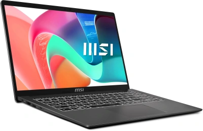 Ноутбук MSI Modern 15 F1MG-1071XRU Core 7 150U 16Gb SSD512Gb Intel Graphics 15.6" IPS FHD (1920x1080) FreeDOS grey WiFi BT Cam (9S7-15S111-1071)