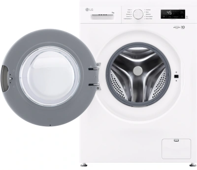 Стиральная машина LG F2Y1HS3W.ABWPCOM класс: A загр.фронтальная макс.:7кг белый инвертор