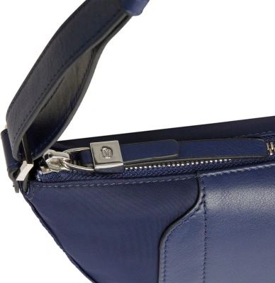 Сумка женская Piquadro Lyra CA6950W92T/BLU темно-синяя нейлон/натур.кожа