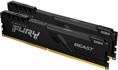 Память DDR4 2x16GB 3200MHz Kingston KF432C16BB1K2/32 Fury Beast RTL Gaming PC4-25600 CL16 DIMM UDIMM 288-pin 1.35В dual rank с радиатором Ret