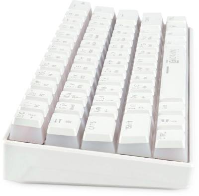 Клавиатура Оклик K763W механическая белый USB беспроводная BT/Radio Multimedia for gamer LED (1920562) кабель 1.5м