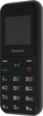 Мобильный телефон Xenium X718 черный моноблок 2Sim 1.77" 128x160 Spreadtrum ThreadX RTOS 0.3Mpix GSM900/1800 MP3 FM microSD max32Gb
