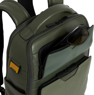 Рюкзак мужской Piquadro Ael CA6923S142/VE зеленый тимьяновый натур.кожа