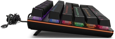 Клавиатура Оклик 990 G2 механическая черный USB Multimedia for gamer LED (1875240) кабель 1.8м