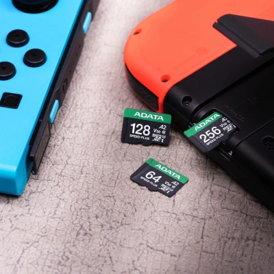 Флеш карта microSDXC 256GB A-Data UD256GUI3V30A2SP-RA1 Speed Plus V30 A2 + adapter
