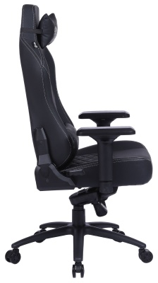 Кресло игровое Cactus CS-CHR-0112BL черный экокожа с подголов. крестов. сталь