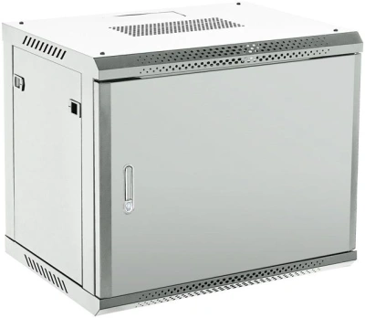 Шкаф коммутационный Rexant (04-0966-121) настенный 9U 600x600мм пер.дв.металл серый металл