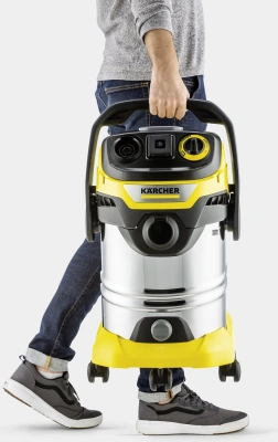 Строительный пылесос Karcher WD 6 P S V-30/6/22/T 1300Вт (уборка: сухая/влажная/выдув/сбор воды) желтый