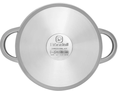Кастрюля Rondell Point RDS-1311 2.8л. d=20см (с крышкой) стальной