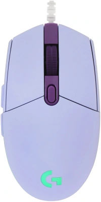 Мышь Logitech G102 LightSync сиреневый оптическая 8000dpi USB 6but (910-005857)