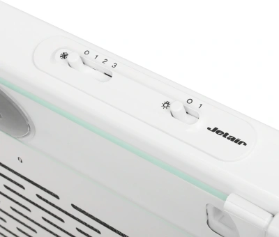 Вытяжка козырьковая Jet Air Light WH/F/50 белый управление: ползунковое (1 мотор)