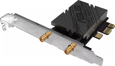 Сетевой адаптер Wi-Fi + Bluetooth Asus PCE-BE92BT BE9400 PCI Express (ант.внеш.несъем.) 2ант.