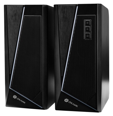 Колонки Оклик OK-125 2.0 черный 6Вт