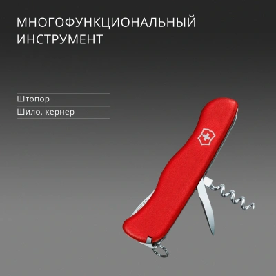 Нож перочинный Victorinox PICKNICKER (0.8353) 111мм 11функц. красный