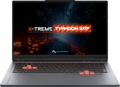 Ноутбук Maibenben X17F-R98956 Ryzen 9 8940HX 16Gb SSD512Gb NVIDIA GeForce RTX 5060 8Gb 17.3" IPS FHD (1920x1080) Windows 11 Home grey WiFi BT Cam 5200mAh (X17F-R989560F34HG4E10)