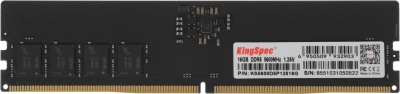 Память DDR5 16GB 5600MHz Kingspec KS5600D5P12516G RTL PC5-44800 CL40 DIMM UDIMM 288-pin 1.35В single rank Ret