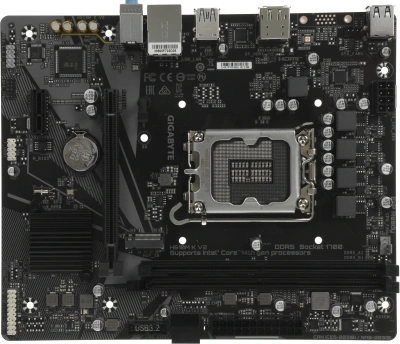Материнская плата Gigabyte H610M K V2 Soc-1700 Intel H610 2xDDR5 mATX AC`97 8ch(7.1) GbLAN+HDMI+DP