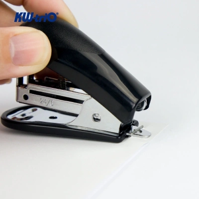 Степлер Kw-Trio 5512 Mini 24/6 26/6 (15листов) встроенный антистеплер ассорти 50скоб блистер