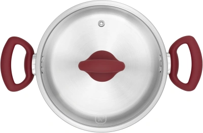 Кастрюля Rondell Heidi RDS-1114 4.8л. d=24см (с крышкой) стальной