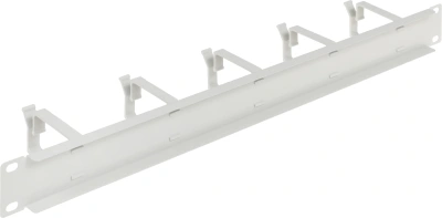 Кабельный органайзер Горизонтальный Lande LN-KDG-YKD-1UKN-LG односторонний кольца 1U шир.:19" глуб.:72мм