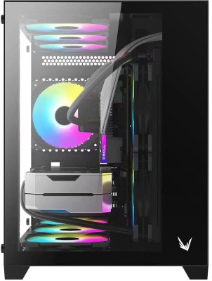 Корпус Formula Crystal Z5 TG черный без БП mATX 6x120mm 1xUSB2.0 1xUSB3.0 audio bott PSU