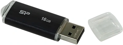 Флеш Диск Silicon Power 16Gb Ultima U02 SP016GBUF2U02V1K USB2.0 черный