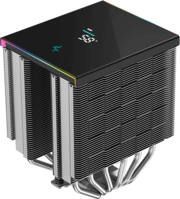 Устройство охлаждения(кулер) Deepcool AK620 Digital SE ARGB Soc-AM5/AM4/1200/1700/1851 черный 4-pin 19-28dB Al+Cu LCD 260W 1400gr Ret (R-AK620-BKADMN-GJD)