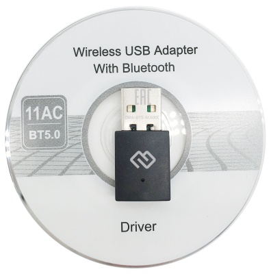 Сетевой адаптер Wi-Fi + Bluetooth Digma DWA-BT5-AC600C AC600 USB 2.0 (ант.внутр.) 1ант.