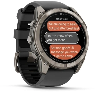 Смарт-часы Garmin Fenix 8 Pro 51мм 1.4" AMOLED корп.серебристый рем.желтый разм.брасл.:127-225мм (010-03199-11)