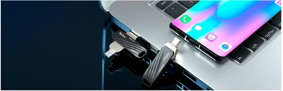Флеш Диск Netac 64GB US1 NT03US11C-064G-32BK USB3.2 черный/серебристый