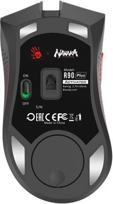 Мышь A4Tech Bloody R90 Plus Naraka белый/рисунок оптическая 5000dpi беспров. USB 7but
