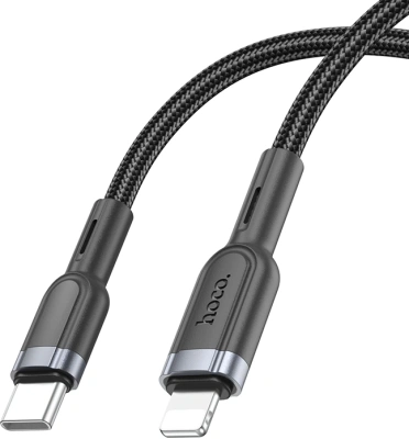 Кабель Hoco U117 IP(01467) USB Type-C (m)-Lightning (m) 1.2м черный
