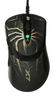 Мышь A4Tech Oscar Editor XL-747H коричневый/рисунок лазерная 3600dpi USB 6but (XL-747H (BROWN SPIDER))