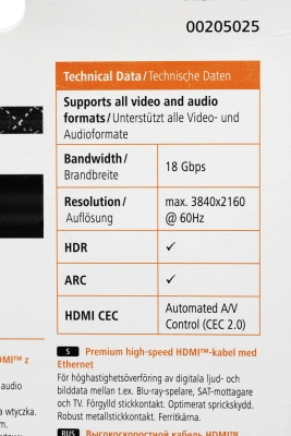 Кабель аудио-видео Hama Premium HDMI (m)/HDMI (m) 1.5м. феррит.кольца позолоч.конт. черный 5зв (00205025)