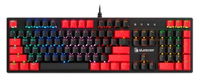 Клавиатура A4Tech B820N черный/красный USB for gamer LED (B820N ( BLACK + RED)) кабель 1.8м