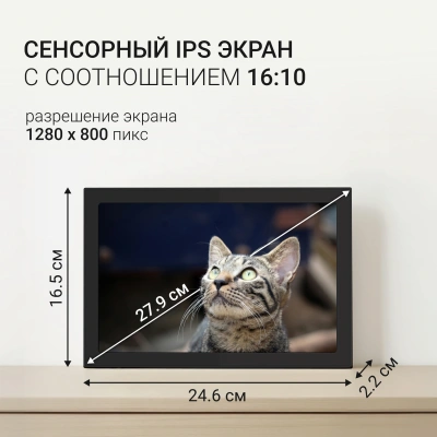 Фоторамка Digma 10.1" PF-1085 1280x800 черный пластик 16Gb Видео WiFi
