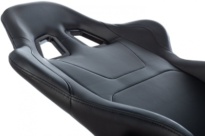 Кресло игровое Zombie Game Penta черный экокожа с подголов. крестов. пластик