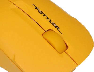 Мышь A4Tech Fstyler FG15CS Air2 желтый оптическая 1200dpi silent беспров. USB для ноутбука 3but