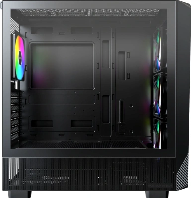 Корпус Montech X5 черный без БП ATX 8x120mm 2x140mm 1xUSB2.0 1xUSB3.0 audio bott PSU