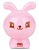 Точилка для карандашей ручная Deli Rabbit E0560 1 отверстие пластик ассорти блистер