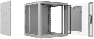 Шкаф коммутационный Cabeus (SH-05F-6U60/35) настенный 6U 600x350мм пер.дв.стекл 60кг серый 290мм 14кг 220град. 368мм IP20 сталь