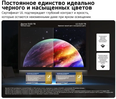 Телевизор OLED LG 55" OLED55B6RLA.ARU коричневый/серый 4K Ultra HD 120Hz DVB-T2 DVB-C DVB-S2 USB WiFi Smart TV (RUS)