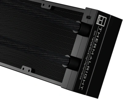 Система водяного охлаждения Thermalright Stream Vision 360 нет подсветки Soc-AM5/AM4/1200/1700/1851 черный 4-pin 31.4dB Al LCD Ret (S-VISION-360-BL)