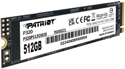 Накопитель SSD Patriot PCIe 3.0 x4 512GB P320P512GM28 P320 M.2 2280