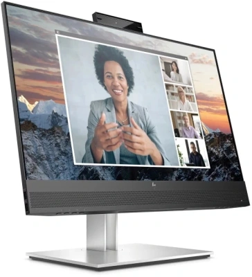 Монитор HP 23.8" E24m G4 Conferencing черный IPS 16:9 HDMI M/M Cam матовая HAS Piv 300cd 178гр/178гр 1920x1080 75Hz DP FHD 7.39кг